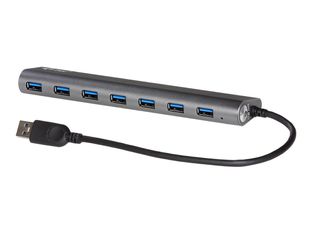 i-Tec USB 3.0 Metal Charging HUB - Hub - 7 x SuperSpeed USB 3.0 - de bureau
