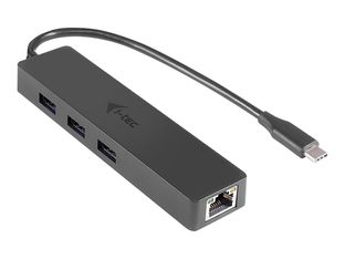i-Tec - Hub - 3 x SuperSpeed USB 3.0 + 1 x 10/100/1000 - de bureau