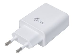 i-Tec - Chargeur secteur pour smartphone et tablette - 2 USB - blanc