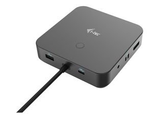 i-Tec - Station d'accueil - USB-C / USB4 / Thunderbolt 3 / Thunderbolt 4 - HDMI, 2 x DP++ - GigE - 100 Watt - Europe