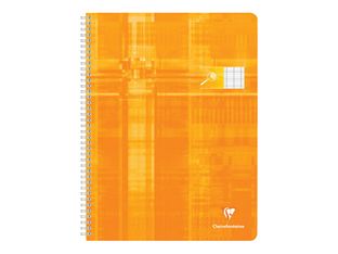 Clairefontaine Metric - Cahier pour déficients visuels - 24 x 32 cm - 100 pages - Grands carreaux noirs agrandis - Disponible en différents coloris