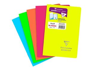 Clairefontaine Koverbook Neon - Carnet polypro 11 x 17 cm - 96 pages - Ligné - Disponible en différents coloris