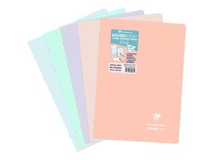 Clairefontaine Koverbook Blush - Cahier polypro A4 (21x29,7 cm) - 96 pages - grands carreaux (Seyes) - disponible dans différentes couleurs