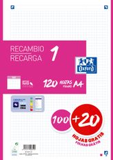 Rec A4 100+20h 5x5 fucsia 90grs