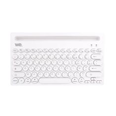 We - Clavier Bluetooth universel avec fonction support pour tablette/smartphone - blanc