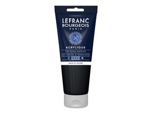 Lefranc Bourgeois - Peinture acrylique - noir ivoire - 200 ml