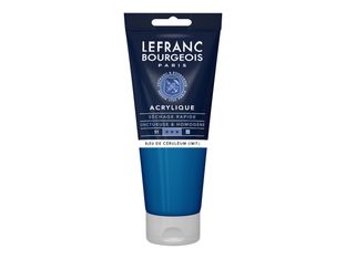 Lefranc Bourgeois - Peinture acrylique - teinte bleue céruléen - 200 ml