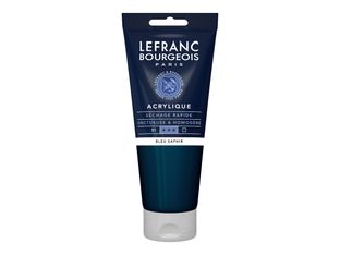 Lefranc Bourgeois - Peinture acrylique - bleu saphir - 200 ml