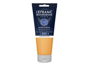 Lefranc Bourgeois - Peinture acrylique - jaune napolitain - 200 ml