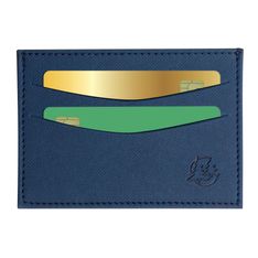 Porte-cartes Denim avec poche - 10,3 x 7,5 cm - Bleu - Exacompta