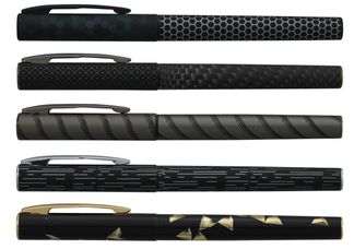 Ink Metallic Pattern Plumink - Stylo plume - bleu