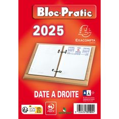 Bloc-Pratic - Bloc de bureau - date à droite - Exacompta