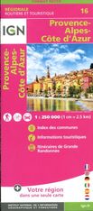 Carte Provence Alpes Côte D'Azur