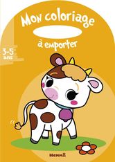 Vache - Mon Coloriage à Emporter - par Madeddu Estelle - livre à colorier