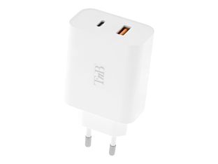 T'nB - Chargeur secteur ultra compact - 2 connecteurs de sortie (USB-A, USB-C)