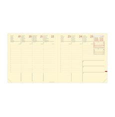 Agenda Marlow Executif Prestige avec répertoire - 1 semaine sur 2 pages - 16 x 16 cm - bleu nuit - Quo Vadis