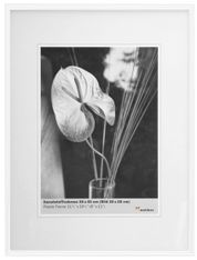 Cadre photo plastique WALTHER "Galeria" pour photo 20 x 27 cm coloris blanc