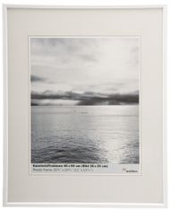 Cadre photo plastique WALTHER "Galeria" pour photo 28 x 35 cm coloris blanc