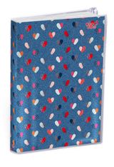 Agenda My Agenda Ministre avec poche zip - 1 semaine sur 2 pages - 16 x 24 cm - cœur - Quo Vadis