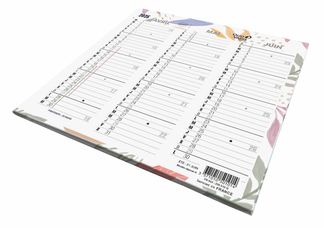 Quo Vadis Exotique - Calendrier origami 3 mois par face - 13 x 26 cm