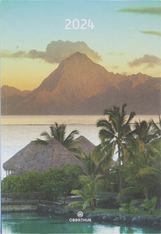 Agenda recyclé Hawaï - 1 semaine sur 2 pages - 17 x 24,5 cm - Oberthur