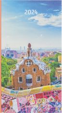 Agenda recyclé Unesco - 1 semaine sur 2 pages - 9,5 x 17,5 cm - Oberthur