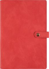 Agenda à spirale Ramatuelle - 1 semaine sur 2 pages - 17 x 24,5 cm - corail - Oberthur