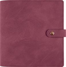 Agenda à spirale Ramatuelle - 1 semaine sur 2 pages - 16 x 16 cm - prune - Oberthur