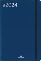 Agenda Flex - 1 semaine sur 2 pages - 17 x 24,5 cm - bleu marine - Oberthur