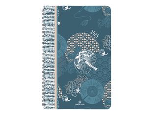 Oberthur Tokyo - Agenda 1 semaine sur 2 pages - 16 x 24 cm - vagues