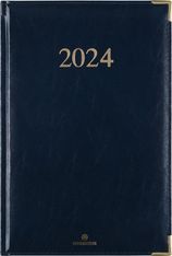 Agenda Kiev - 1 semaine sur 2 pages - 22 x 28 cm - bleu marine - Oberthur