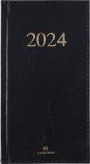 Agenda de poche Kiev - 1 semaine sur 2 pages - 9,5 x 17 cm - noir - Oberthur