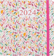 Agenda Anahita - 1 semaine sur 2 pages - 16 x 16 cm - feuilles - Oberthur