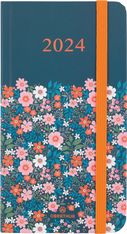 Agenda de poche Anahita - 1 semaine sur 2 pages - 9,5 x 17 cm - hiver floral - Oberthur