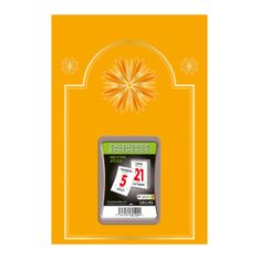 Lecas Neutre - Plaque avec bloc éphéméride humoristique - 17 x 25 cm - jaune
