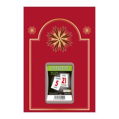 Lecas Neutre - Plaque avec bloc éphéméride humoristique - 17 x 25 cm - rouge