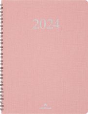 Agenda Galway - 1 semaine sur 2 pages - 22 x 30 cm - rose - Oberthur