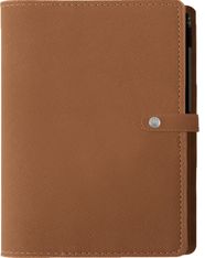 Agenda à spirale Kent - 1 semaine sur 2 pages - 22 x 28 cm - fauve - Oberthur