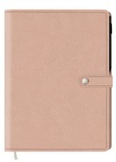 Agenda à spirale Lady Kent - 1 semaine sur 2 pages - 22 x 28 cm - nude - Oberthur