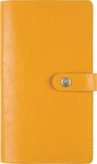 Agenda de poche spiralé Lady Kent - 1 semaine sur 2 pages - 9,5 x 17 cm - safran - Oberthur