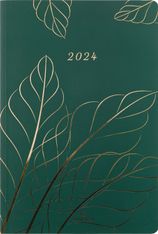 Agenda Astoria - 1 semaine sur 2 pages - 17 x 24,5 cm - vert - Oberthur