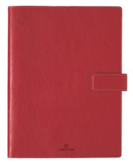 Agenda à spirale Milano - 1 semaine sur 2 pages - 22 x 28 cm - rouge - Oberthur