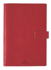 Agenda à spirale Milano - 1 semaine sur 2 pages - 17 x 24,5 cm - rouge - Oberthur