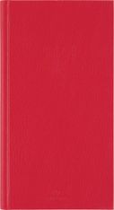 Agenda London - 1 semaine sur 2 pages - 9,5 x 17,5 cm - rouge - Oberthur