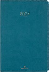 Agenda Eton - 1 semaine sur 2 pages - 22 x 28 cm - vert - Oberthur