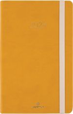 Agenda Eton - 1 semaine sur 2 pages - 13 x 21 cm - ocre - Oberthur