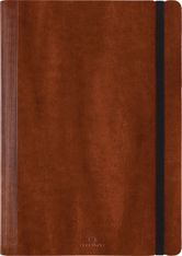 Agenda à spirale Medicis - 1 semaine sur 2 pages - 17 x 24,5 cm - marron clair - Oberthur