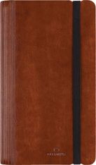 Agenda de poche spiralé Medicis - 1 semaine sur 2 pages - 9,5 x 17 cm - marron clair - Oberthur