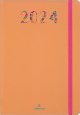 Agenda Merida - 1 semaine sur 2 pages - 17 x 24,5 cm - orange - Oberthur