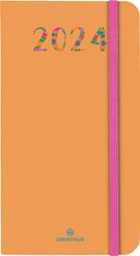 Agenda de poche Merida - 1 semaine sur 2 pages - 9,5 x 17 cm - orange - Oberthur